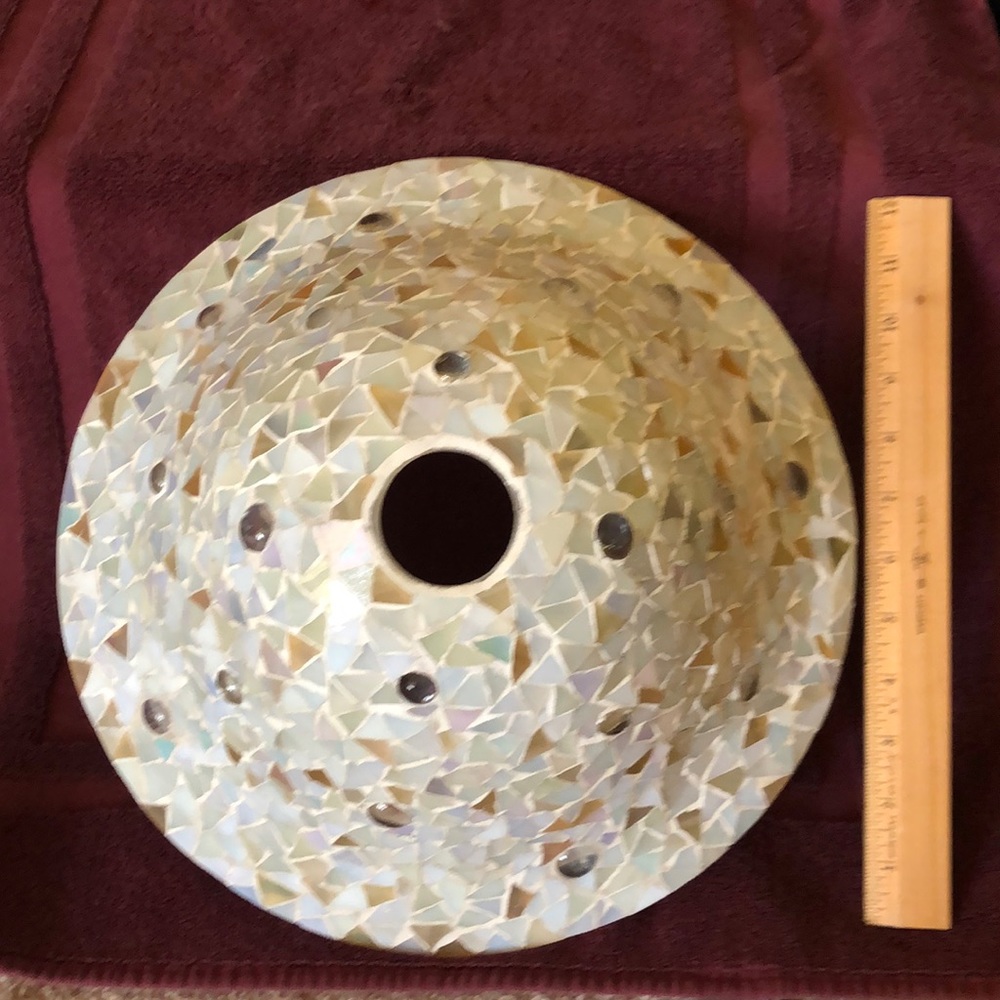 Incredible colored glass mosaic lampshade cover